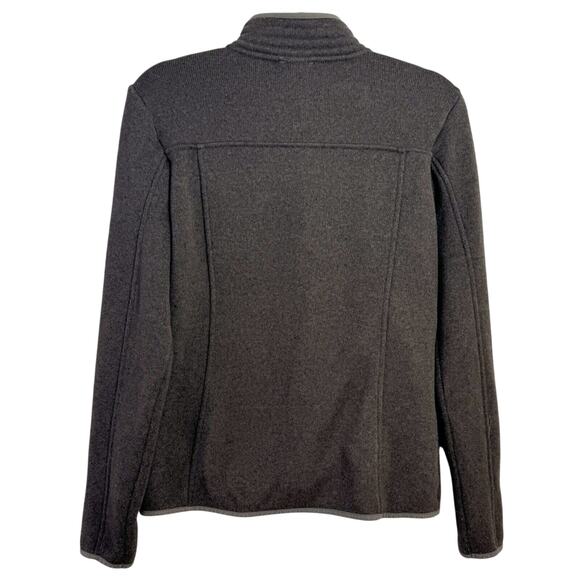 The North Face Women's M High Neck Fleece Jacket Full Zip Brown Outdoor Warm - Picture 6 of 6